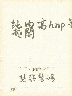 纯肉高hnp笔趣阁封面