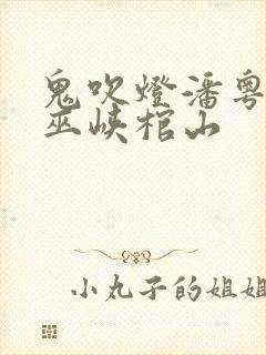 鬼吹灯潘粤明版巫峡棺山封面