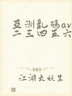 亚洲乱码av一二三四五六区