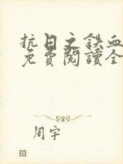 抗日之铁血山河免费阅读全文封面