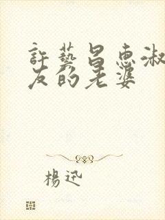 许艺昌惠淑我朋友的老婆