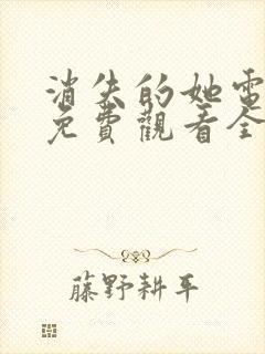 消失的她电视剧免费观看全集完整