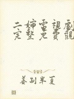 二婶电视剧全集完整免费观看高清