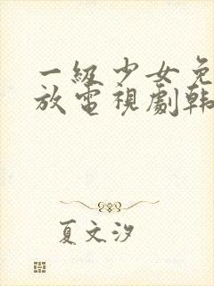 一级少女免费播放电视剧韩剧大全