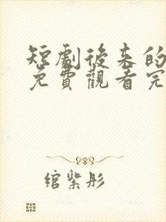 短剧后来的我们免费观看完整版高清