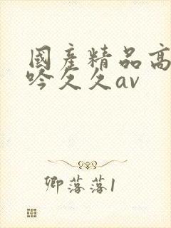 国产精品高潮呻吟久久av
