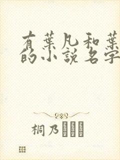 有叶凡和叶长风的小说名字