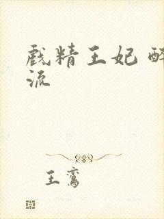 戏精王妃 醉风流