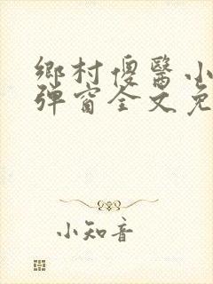 乡村傻医小说无弹窗全文免费阅读