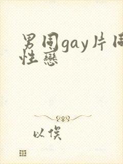 男同gay片同性恋