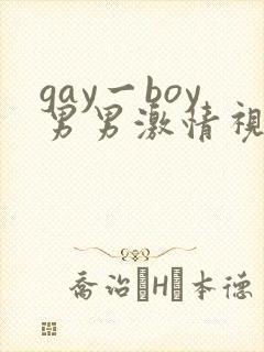 gay一boy男男激情视频