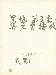 黑帆 第3季全集免费播放在线观看