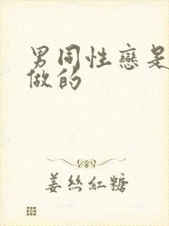 男同性恋是怎么做的