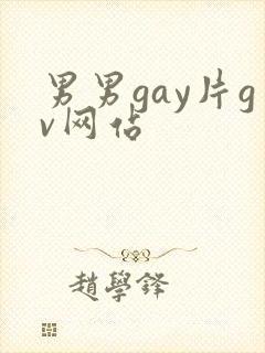 男男gay片gv网站封面