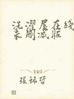 洗濯屋在线观看未删减版