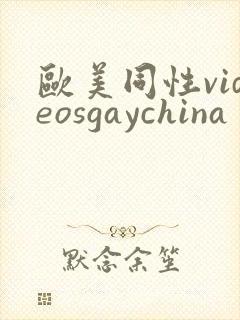 欧美同性videosgaychina封面