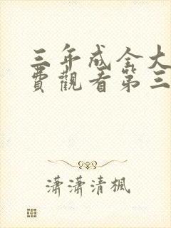 三年成全大片免费观看第三集