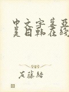 中文字幕亚洲欧美日韩在线不卡