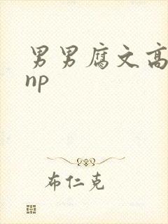 男男腐文高h肉np封面