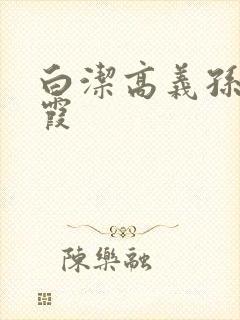 白洁高义孙倩苏霞