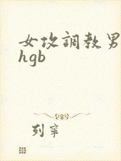 女攻调教男受高hgb