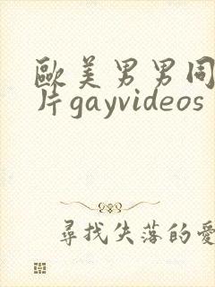 欧美男男同性恋片gayvideos封面