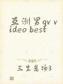 亚洲男gv video best