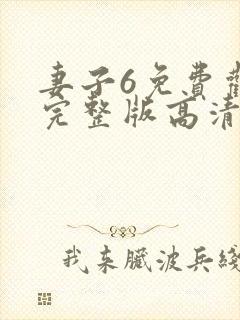 妻子6免费观看完整版高清电视剧