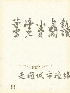 萧峥小月执掌风云免费阅读全文
