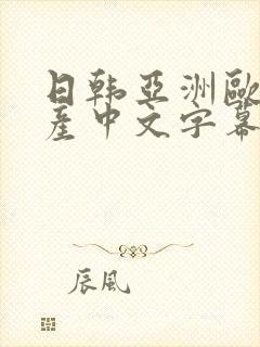日韩亚洲欧美国产中文字幕