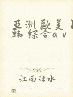 亚洲 欧美 日韩 综合aⅴ