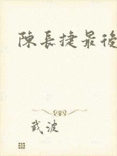 陈长捷最后结局