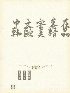 中文字幕在线日韩欧美精品精选