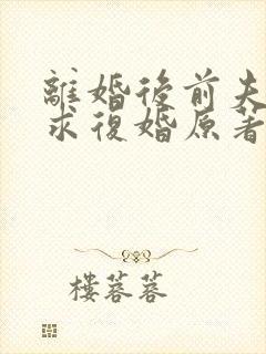 离婚后前夫哭着求复婚原著
