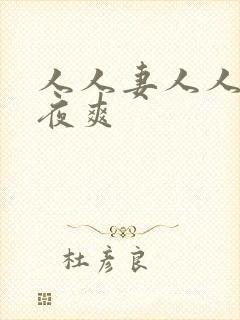 人人妻人人爽夜夜爽