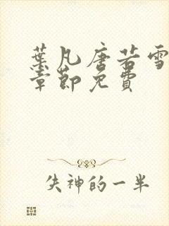 叶凡唐若雪最新章节免费