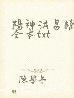 阳神洪易精校版全本txt