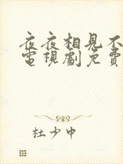 夜夜相见不识君电视剧免费观看封面