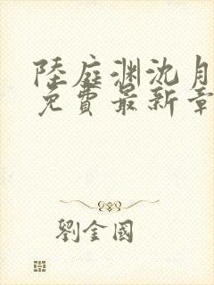 陆庭渊沈月小说免费最新章节