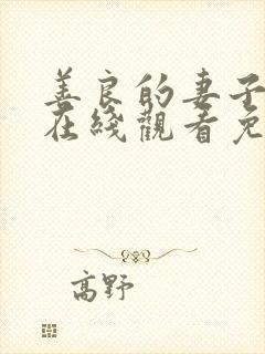 善良的妻子电影在线观看免费韩剧