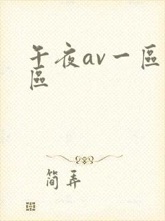 午夜av一区二区
