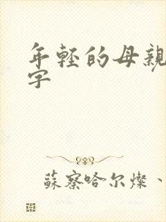 年轻的母亲钱中字封面