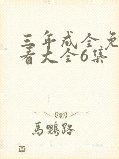 三年成全免费观看大全6集