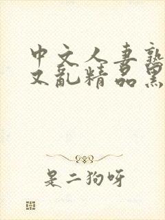 中文人妻熟女乱又乱精品黑人