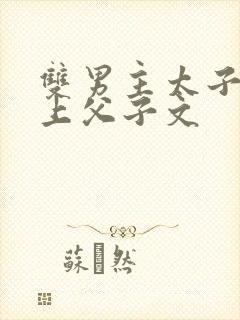 双男主太子与皇上父子文