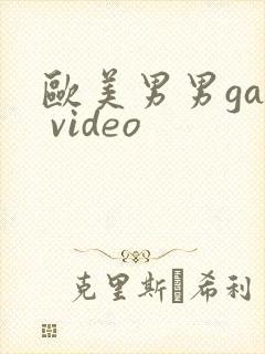 欧美男男gay video