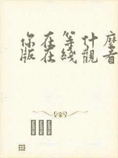 你在等什么完整版在线观看