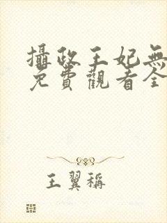 摄政王妃无删减免费观看全集