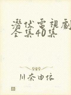 潜伏电视剧在线全集40集
