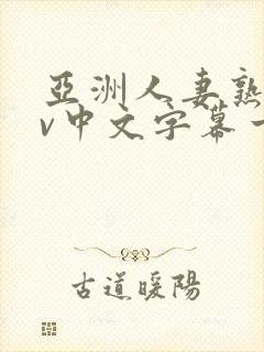 亚洲人妻熟女av中文字幕一区二三区在线